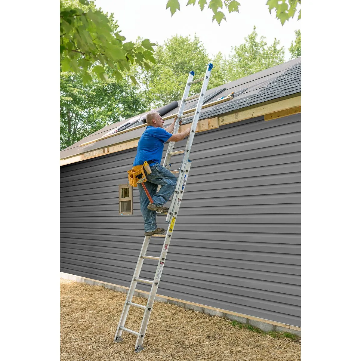 20ft Type I Aluminum D-Rung Extension Ladder