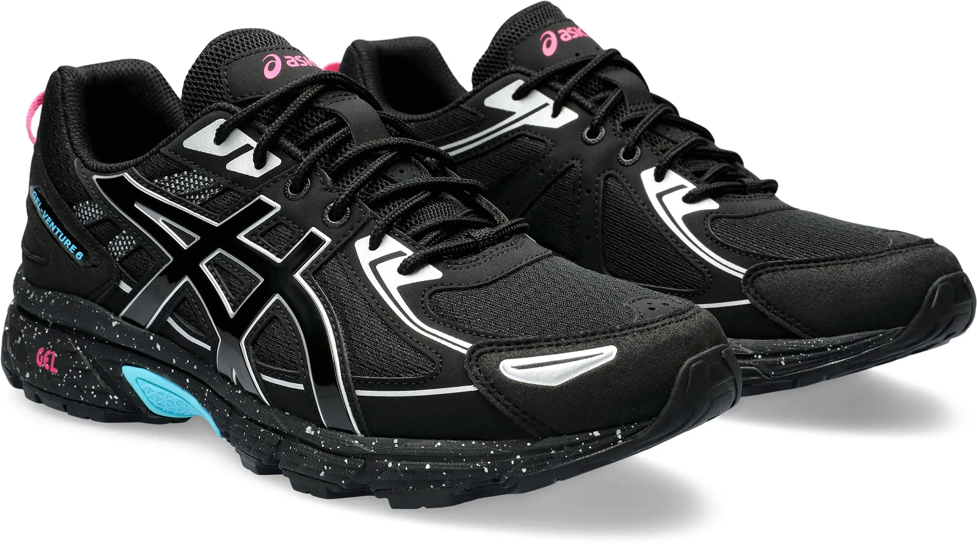 Asics Gel Venture 6 Mens Trail Running Shoes - Black