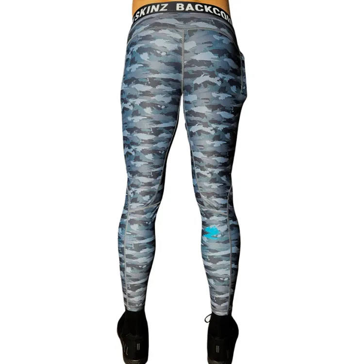 Backcountry UV Polyester Compression Pants - Blue Camo