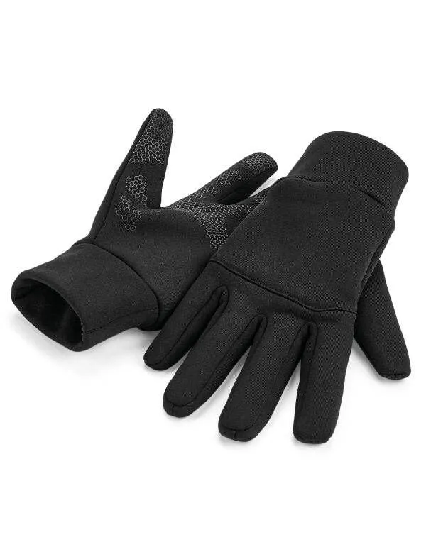 Beechfield Softshell Sports Tech Gloves | Unisex | Touchscreen Gloves | 3 Colours | S-XL