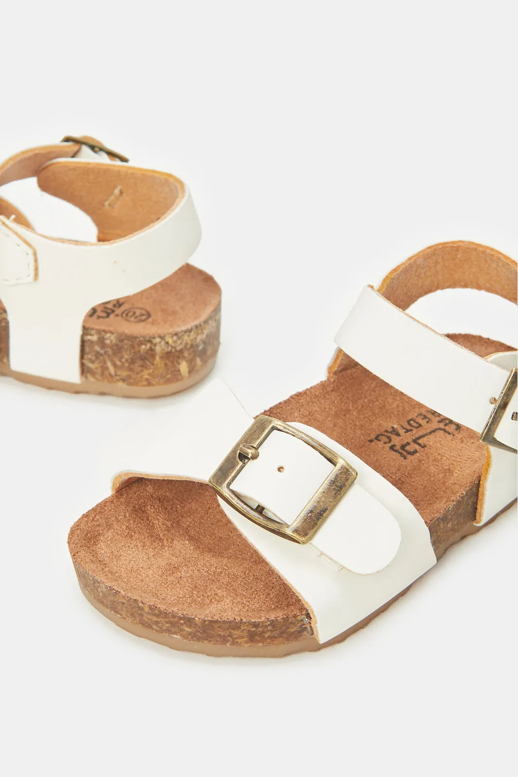 Boys Cream Cork Sandal