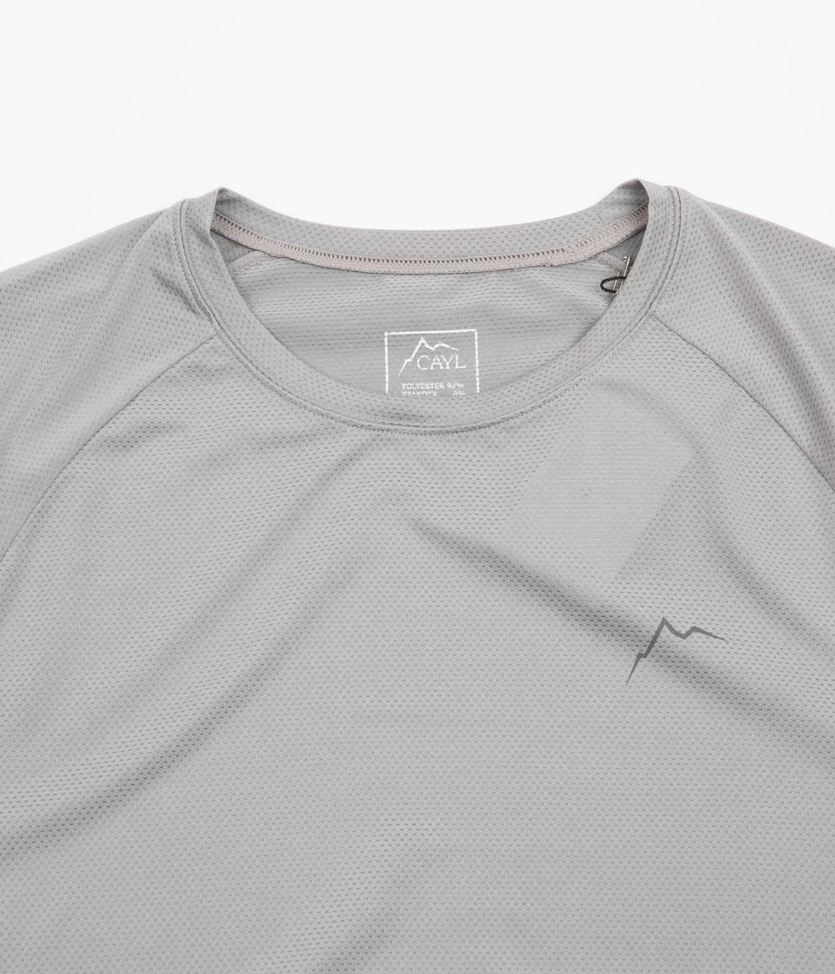 Cayl Logo Mesh T-Shirt - Light Grey