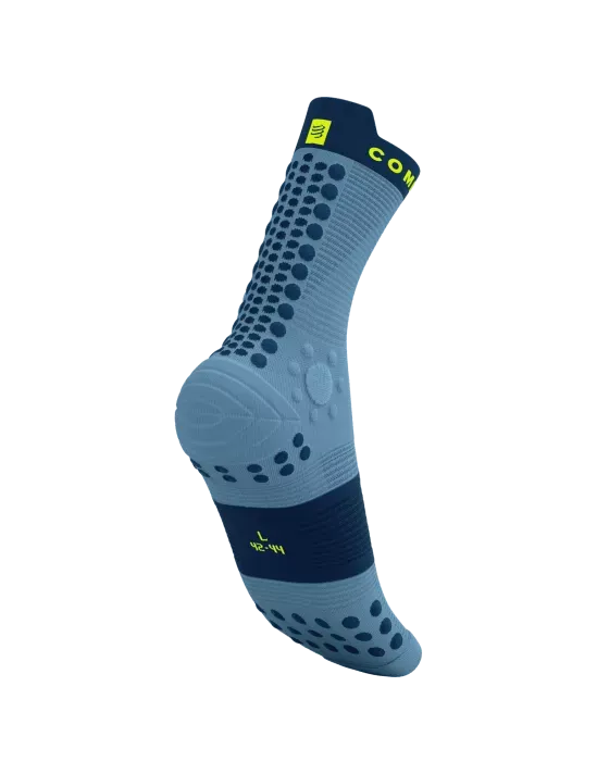 Compressport Unisex's Pro Racing Socks v4.0 Trail - Denim/Poseidon