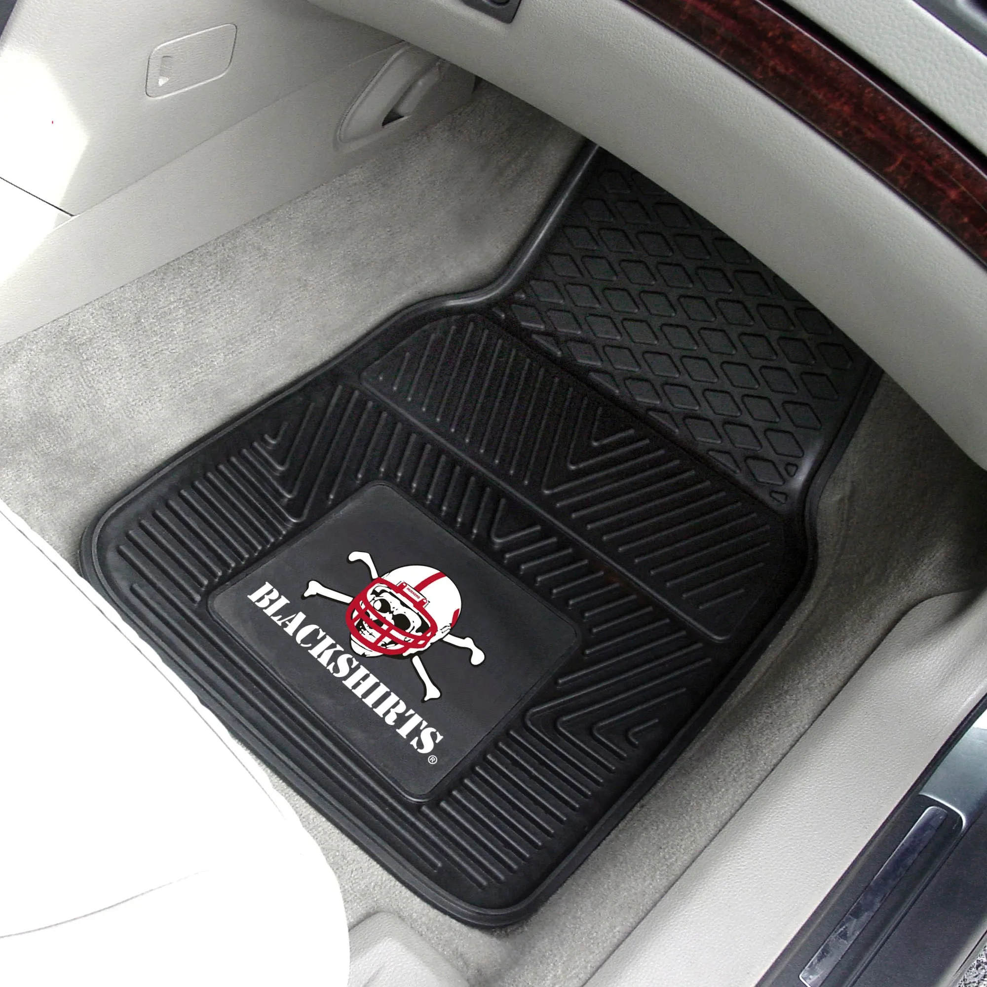 Fanmats Nebraska Cornhuskers Heavy Duty Car Mat Set - 2 Pieces, Blackshirts