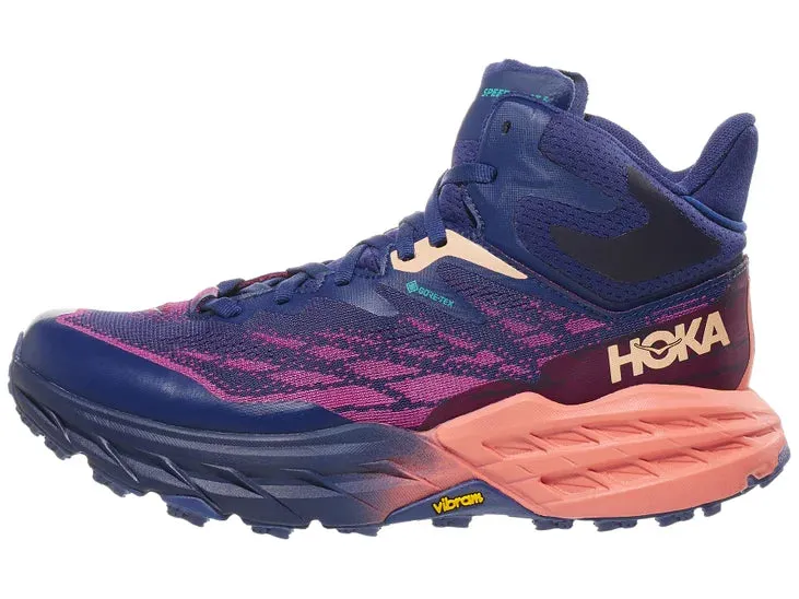 Hoka | Speedgoat 5 Mid GTX | Women's | Bellwether Blue/Camellia