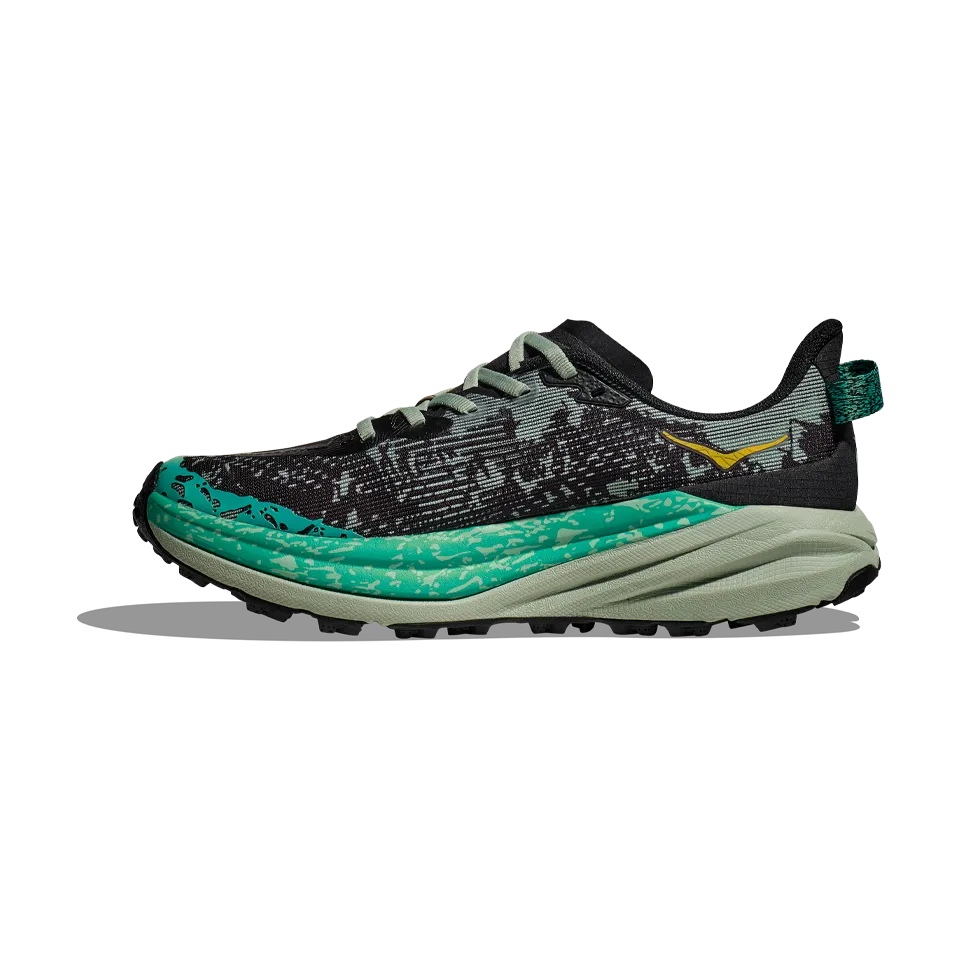 HOKA Women's Speedgoat 6 Black/Aloe Vera