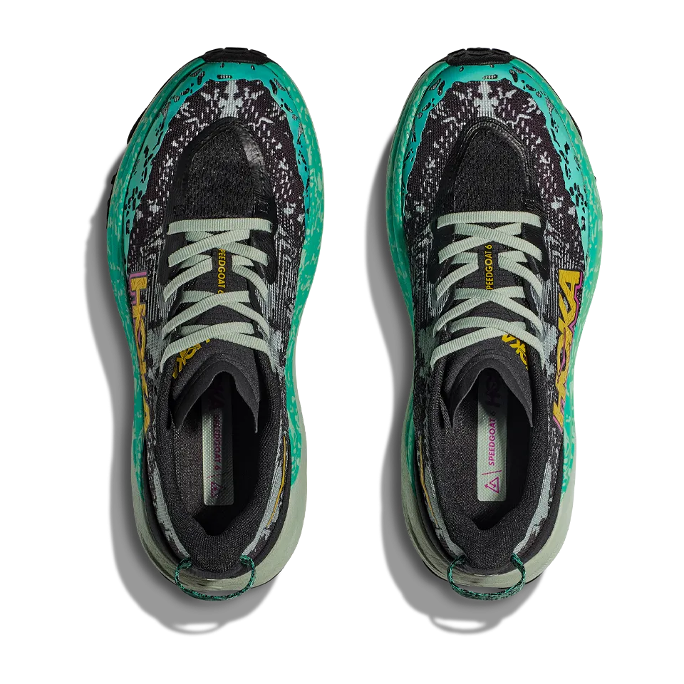 HOKA Women's Speedgoat 6 Black/Aloe Vera