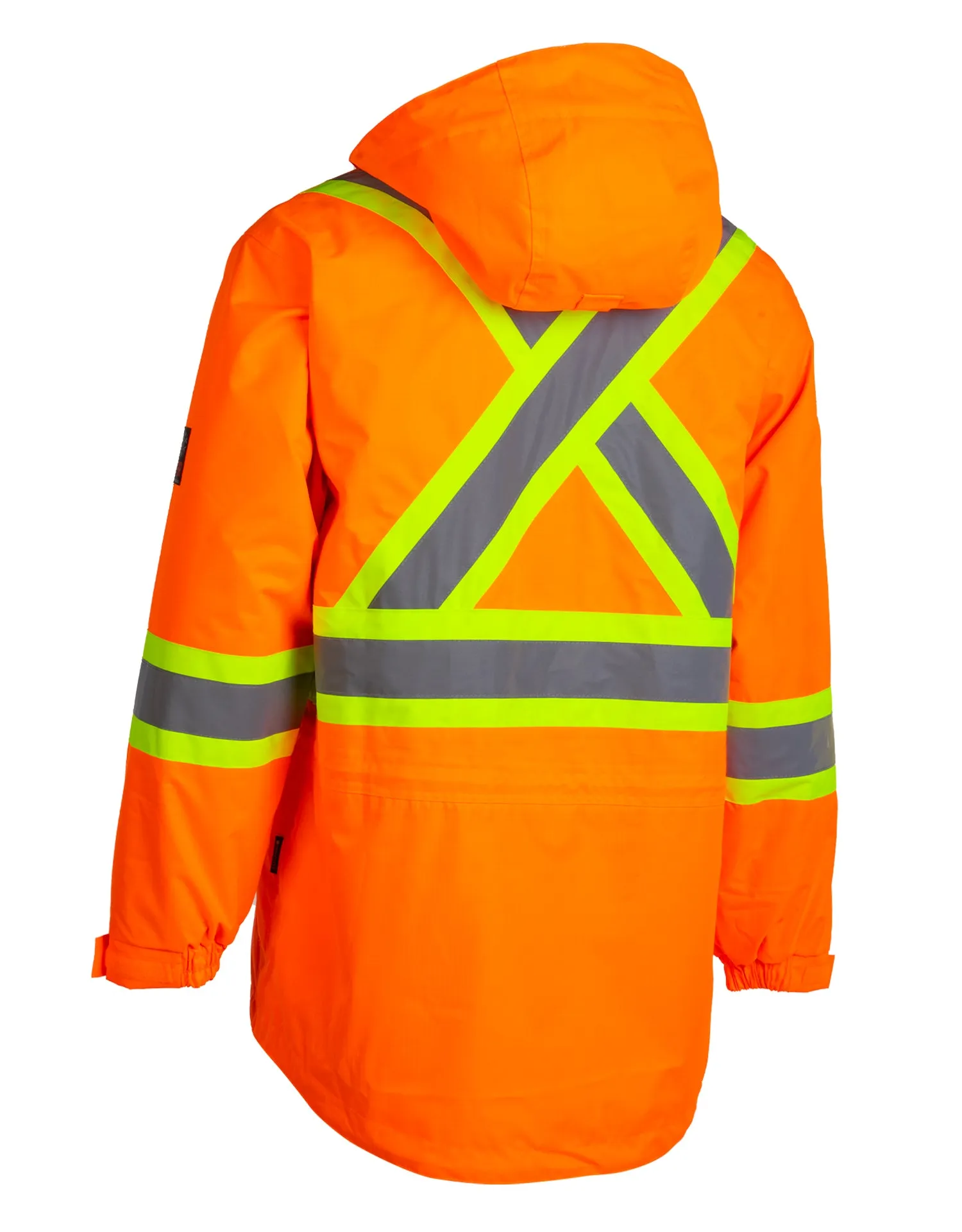 Men's Orange Heavy Weight Hi-Vis -50 FR Ripstop Waterproof Jacket 024-FR705-MX-OR