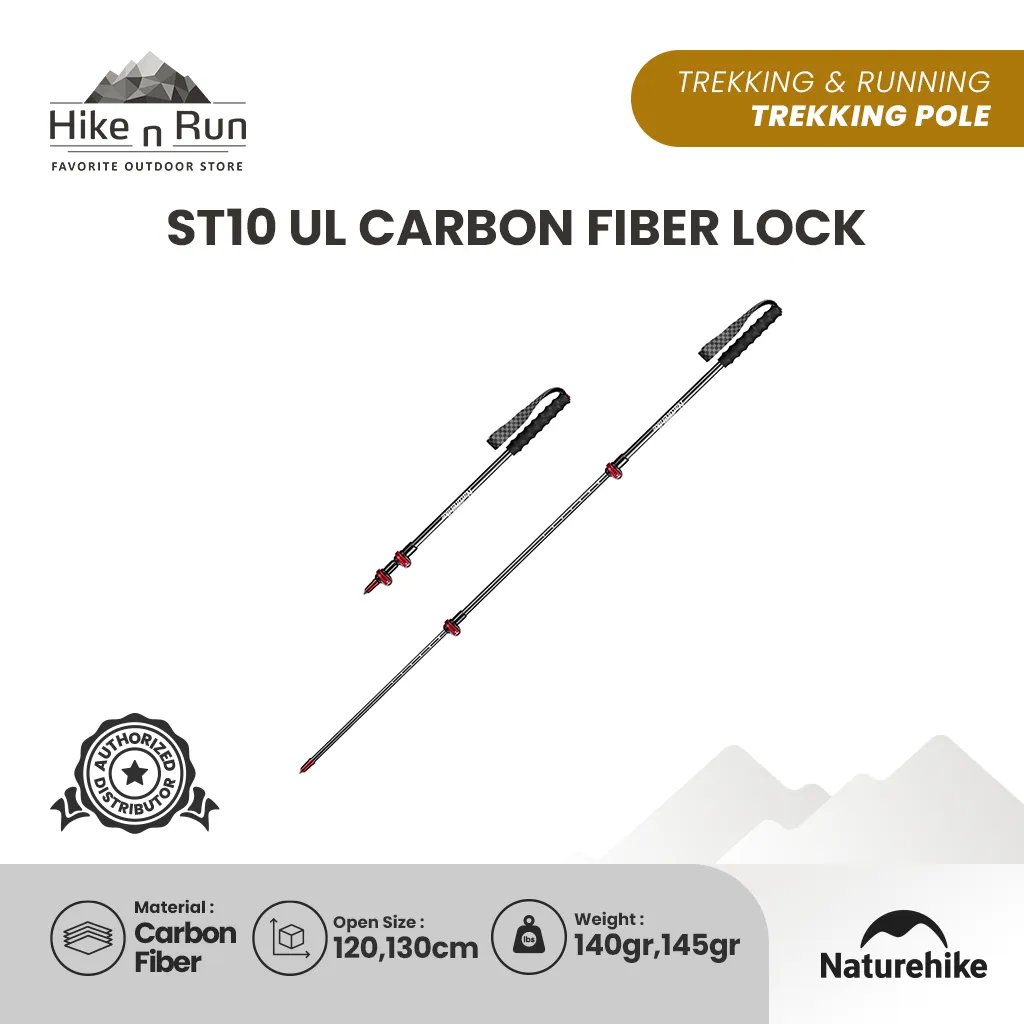 Naturehike ST10 Ultralight Carbon Trekking Pole NH19S010-T