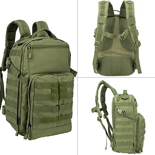 Oleader 30L Tactical Backpack Military Molle 3 Day Assault Pack Bug out Bag Rucksack for Outdoor Hiking Shooting Camping Trekking Hunting