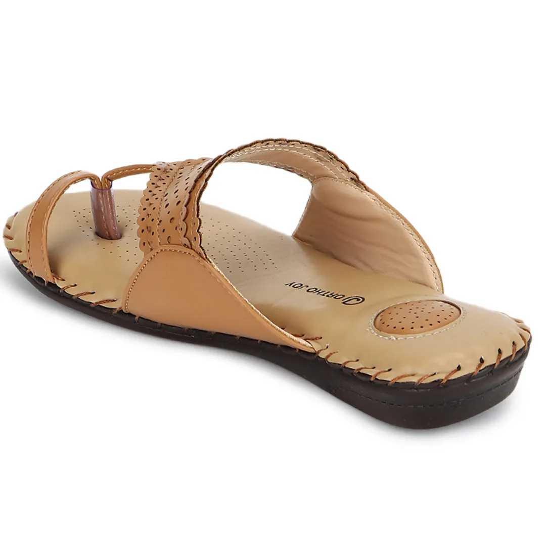 ORTHO JOY Soft Fancy Footwear Comfortable Chappal for women