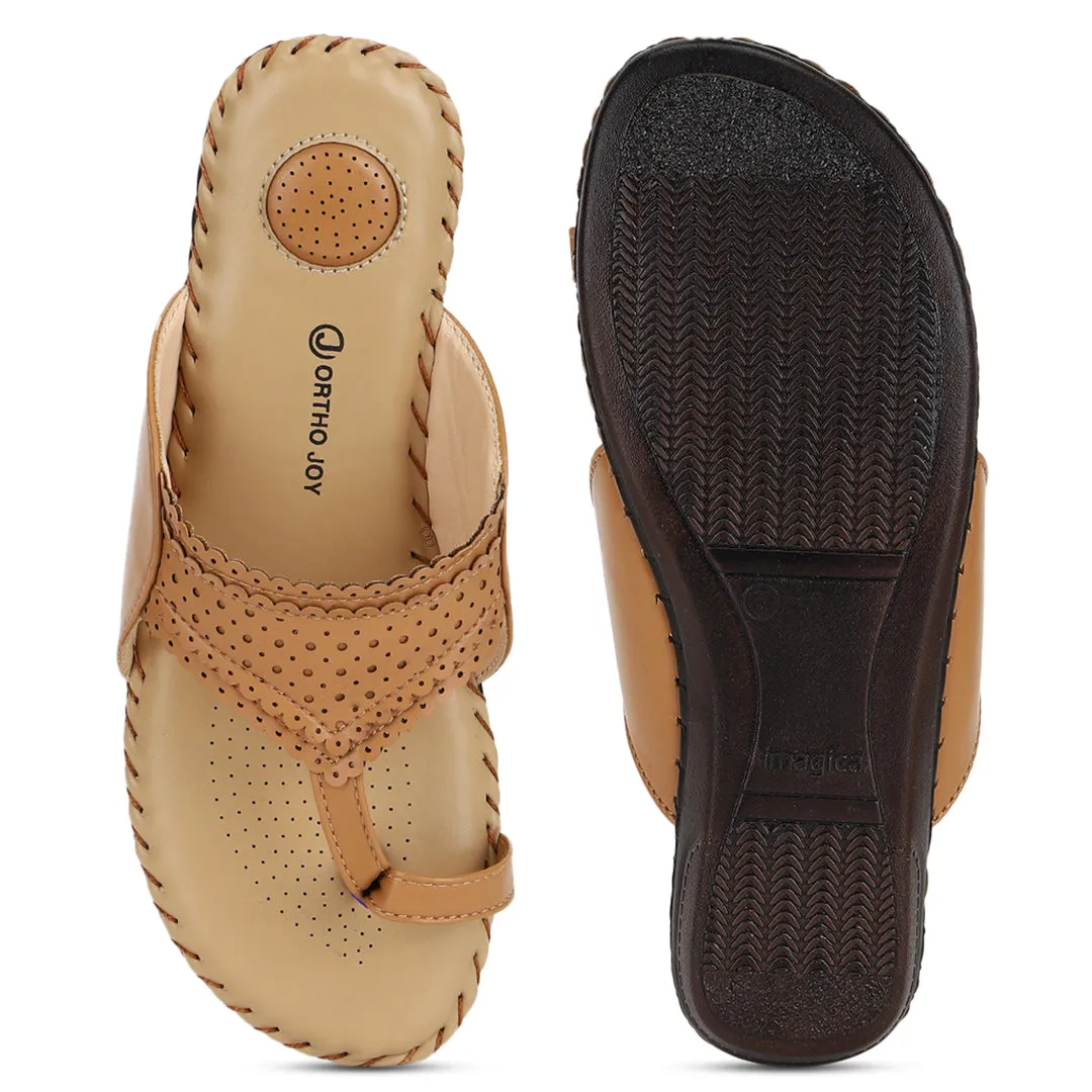 ORTHO JOY Soft Fancy Footwear Comfortable Chappal for women