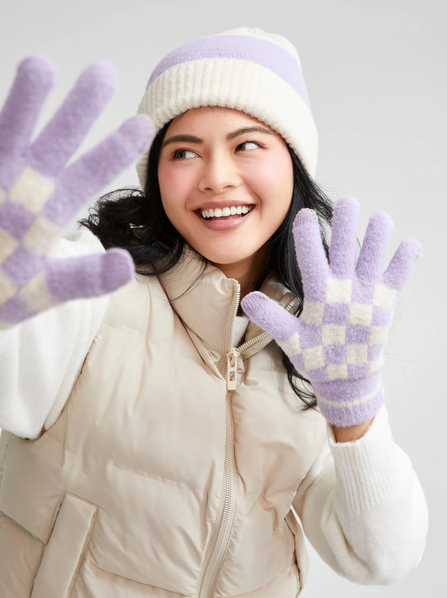 Shiraleah Tanner Touchscreen Gloves, Lilac - FINAL SALE ONLY